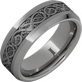 Rugged Tungsten High Country Ring With Stone Finish