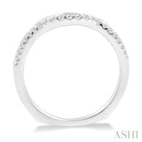 1/6 ctw Round Cut Diamond Wedding Band in 14K White Gold