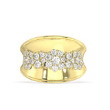 1.00 Ctw Lab Grown Concave Ring