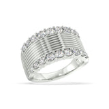 1.00 Ctw Lab Grown Double Border Ring