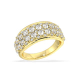 2.00 Ctw Lab Grown 2 Row Ring