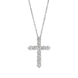 1/2 Ctw Lab Grown Cross Pendant