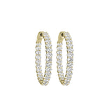2 Ctw Lab Grown In & Out Hoops