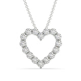 1/2 Ctw Lab Grown Heart Shape Pendant