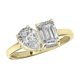 2 Ctw Lab Grown Toi Et Moi Ring