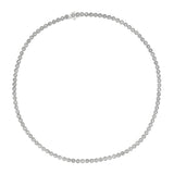 10 Ctw Lab Grown Round Bezel Necklace