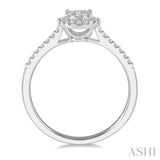 Oval Shape Lovebright Bridal Diamond Engagement Ring