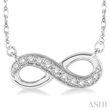 Infinity Shape Diamond Pendant