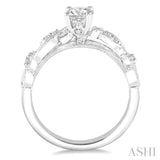 Light Weight Diamond Engagement Ring