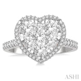 Heart Shape Lovebright Diamond Ring