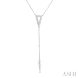 Triangle Spike 'Y' Shape Diamond Necklace