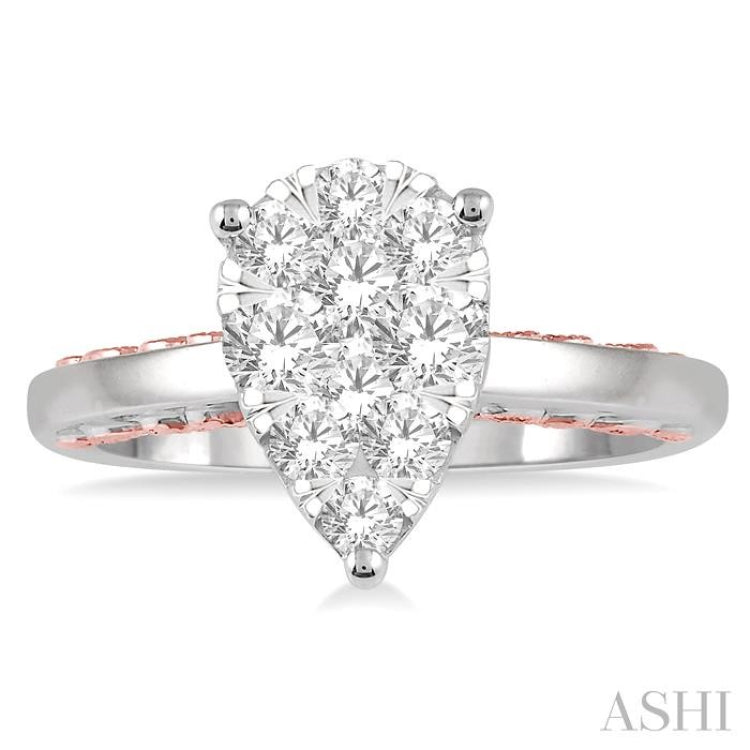 Pear Shape Lovebright Diamond Ring