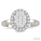 Oval Shape Lovebright Diamond Ring