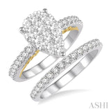 Pear Shape Lovebright Bridal Diamond Wedding Set