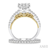 Pear Shape Lovebright Bridal Diamond Wedding Set