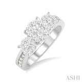 Past Present & Future Lovebright Bridal Diamond Engagement Ring