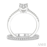 Oval Shape Lovebright Bridal Diamond Wedding Set