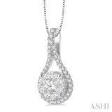 Pear Shape Lovebright Diamond Pendant