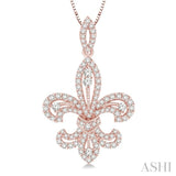 Diamond Fleur De Lis Pendant