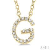 G' Initial Diamond Pendant