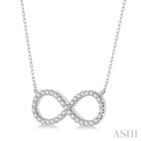 Infinity Shape Diamond Pendant