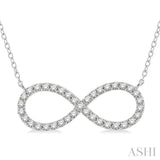 Infinity Shape Diamond Pendant