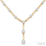 Paper Clip Lovebright Diamond Fashion Necklace
