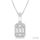 Bezel Set Fusion Diamond Pendant