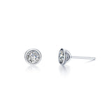 1.0 CTW Solitaire Stud Earrings