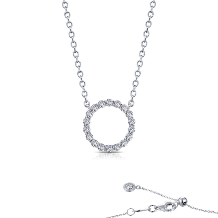 0.88 Ctw Open Circle Necklace